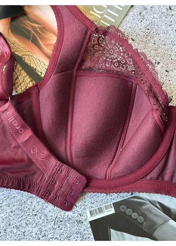 Бордовий бюстгальтер м'яка чашка на тонкому поролоні на чашку h бордовий Diorella