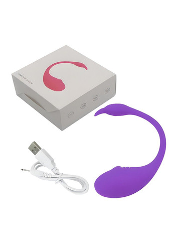 Фіолетове смарт-віброяйце Flamingo з управлінням по Bluetooth та APP We Love (284279287)