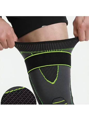 Наколенник фиксатор компрессионный эластичный для колена коленного сустава с фиксирующим ремнем дышащий материал (480189-Prob) Unbranded (330675182)