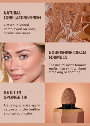 Бронзатор Sun Beam Matte Liquid BronzerGolden Sun Sheglam (311666158)