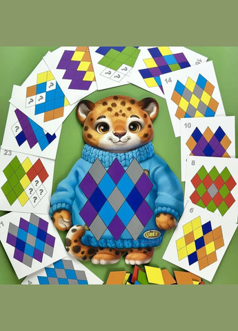 Развивающий пазл-вкладыш "Гепард" (ПСД289) PSD289 Ubumblebees (328961317)