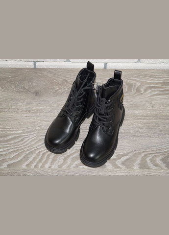 Черные повседневные, кэжуал осенние демисезонные ботинки черные Bessky