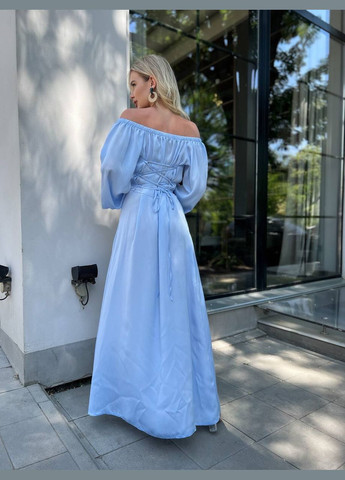 Блакитна святковий сукня No Brand