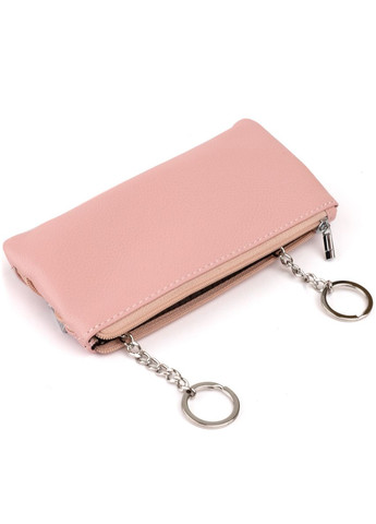 Ключниця-гаманець з кишенею жіноча рожева 19353 st leather (362417540)
