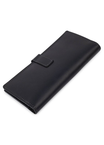 Стильне матове чоловіче портмоне 11560 Чорний Grande Pelle (331911289)