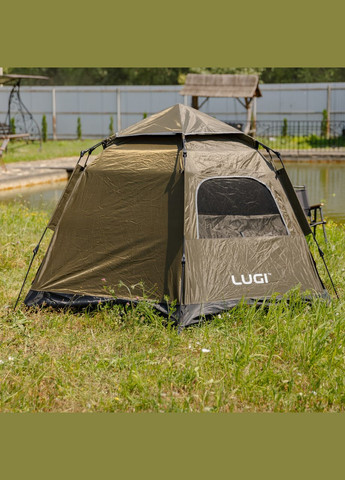 Намет автоматичний 3 місний 240×210×130 (см) кемпінговий з тентом туристичний палатка Camping LU-020 LUGI (341248421)