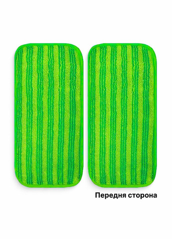 Набір 2 шт. змінних махрових насадок для швабри, Зелені 28,5х14см China (342059863)