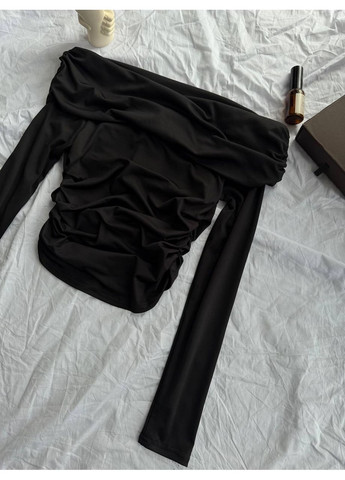 Елегантний лонгслів із відкритими плечима No Brand (355312653)