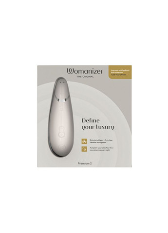 Вакуумный стимулятор клитора Premium 2 Gray CherryLove Womanizer (293149607)