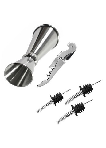 Набір для бару 16 предметів Creation K17-3 з підставкою інвентар бармена 4 шт. Lesko (335365928)