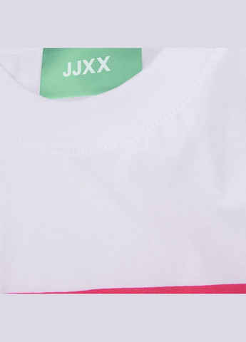 Біла футболка basic,білий з принтом рожевий,jjxx Jack & Jones