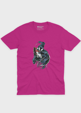 Розовая демисезонная футболка для девочки с принтом супервора - веном (ts001-1-fuxj-006-013-005-g) Modno