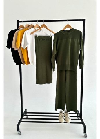 В'язана жіноча спідниця-міді Katrin ARTKNIT (ak33042p) Art Knit (366873174)