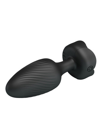 Анальний вібратор Varian з мерехтливим підсвічуванням, чорний, 10.8 х 3.8 см Pretty Love (361669981)