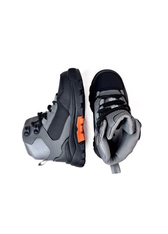 Серые демисезонные ботинки 26 г 17 см серый артикул д364 Clibee