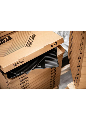 Резиновые коврики Frogum No77 для I-Pace (mkI) 2018→ (с огнетушителем с пассажирской стороны) (FG Jaguar (360875655)