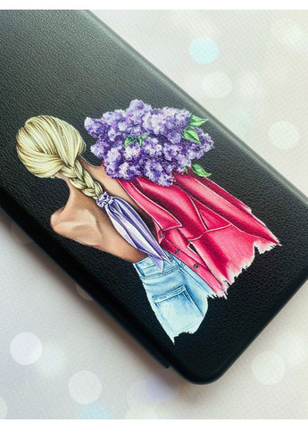 Чехол-книжка с рисунком на Xiaomi Redmi 8 Девушка с сиренью (принт 7) Creative (355398431)