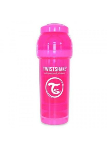 Пляшечка для годування Twistshake антиколиковая 260 мл, розовая (268146895)