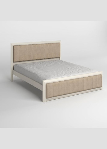 Двоспальне дерев'яне ліжко Барселона Б1 (S2005Y50R)/Аляска 23 (Бежевий) 180х200 см (MBG-11688) Mebigrand (368282845)