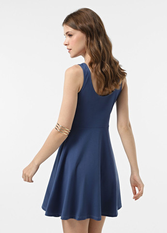 Синее повседневный платье клеш Daria Karpiuk однотонное