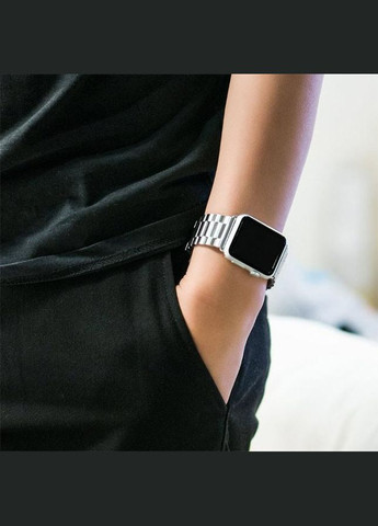 Металлический ремешок Steel для часов Apple Watch 42mm / 44mm / 45mm - Silver Primo (262296322)