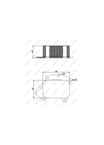 Радіатор масляний Citroen Berlingo/Peugeot Partner 1.6 HDI 05- (теплообмінник) 31174 UA63 No Brand (342401660)