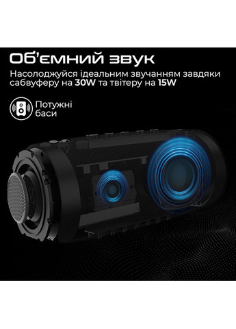 Портативна акустика Gravity 45W Black (gravity.black) HiFuture (309147104)