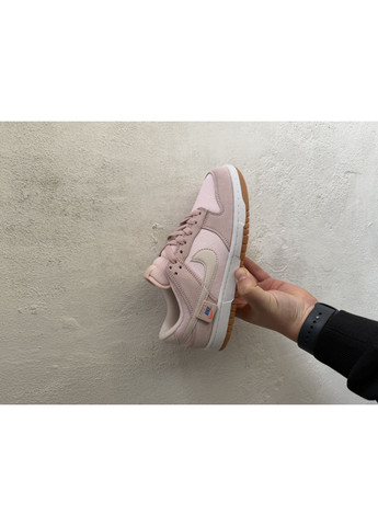 Рожеві Осінні кросівки чоловічі nike sb dunk teddy bear pink найк сб данк No Brand