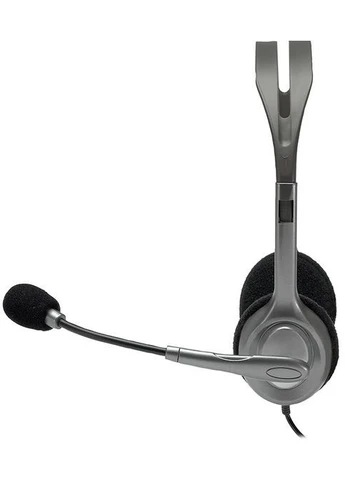 Навушники Гарнитура Stereo Headset H111 дротові Сріблястий Logitech (402272056)