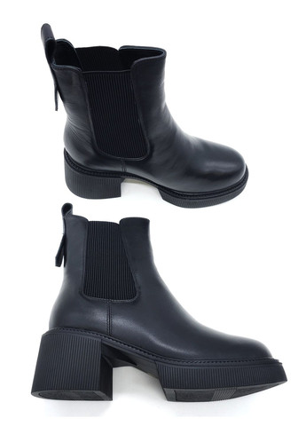 Жіночі черевики на овчині чорні шкіряні FM-18-14 24,5 см (р) Fabio Monelli (268136489)