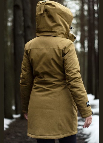 Помаранчева зимня парка жіноча af 21628 гірчична Freever