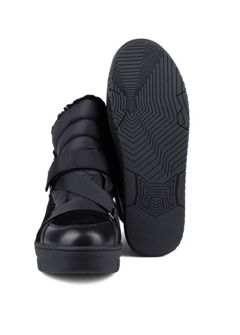 Зимние женские ботинки jr1013-22 черная кожа Attizzare