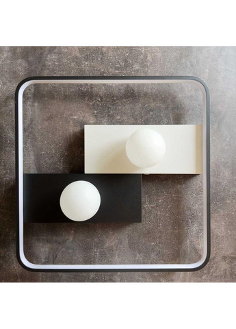 Светильник LED smart PICASSO-S+пульт 85W 3000-5000K IP20 квадрат бело-черный Violux (365651484)