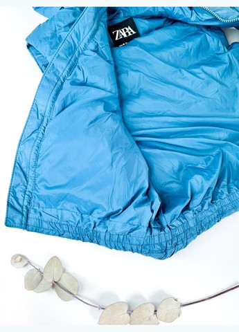 Демисезонный жилет 122 см голубой артикул Л1012 Zara (300531943)