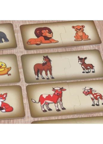 Настольная игра "Чей малыш" 0451 из 30 карточек с картинками. Artos Games (365641729)