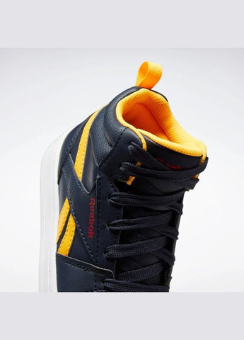 Синій всесезон кроссовки royal prime mid 2 vector navy solar gold Reebok