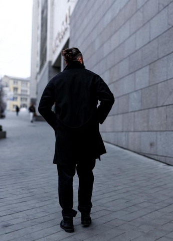 Черное демисезонное Пальто No Brand