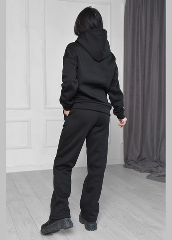 Спортивный костюм женский на флисе черного цвета Let's Shop (277228777)
