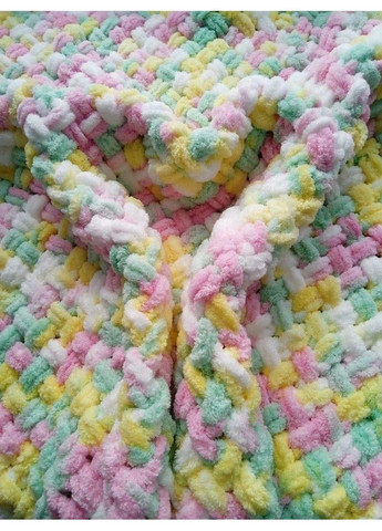 Пряжа для вязания пальцами велюровая плюшевая петлями PUFFY COLOR пуффы Цвет № 5924 Alize (365829899)