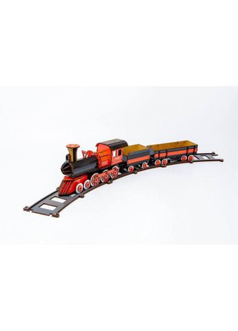 Конструктор Puz-00924"Потяг" дерев'яний (розмір моделі 60*13*7см) PuzzleOK (362490336)