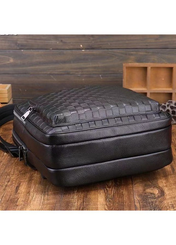 Рюкзак мужской кожаный. Черный городской рюкзак для ноутбука и документов 13292 Tiding Bag (336950649)