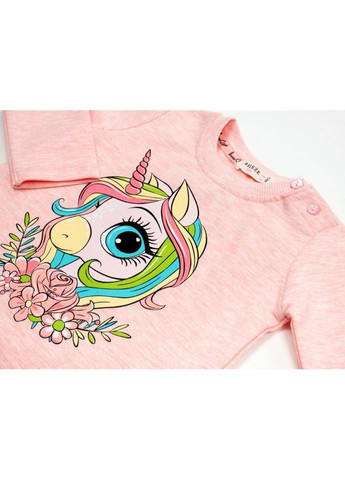 Кофта с единорогом (18170-86G-peach) Breeze (301142658)