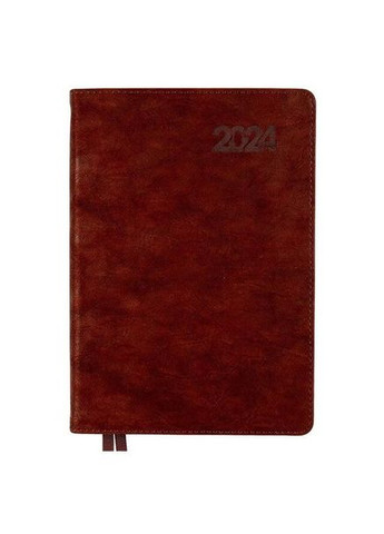 Дневник датированный 2024 год, А5 формата коричневый, Case интегральная обложка Leo Planner (281999572)