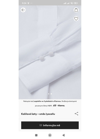 Білий повсякденний жіноча сукня-сорочка н&м (57083) l біла H&M