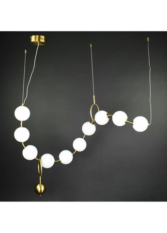 Люстра светодиодная подвесная LED светильник для квартиры на потолок лэд 27206 Латунь 30-160х20х150 см. Sunnysky (335975145)