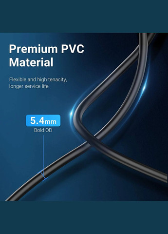 Кабель USB 3.0 A Male to A Female Extension Cable 2M black PVC Type (CBHBH) Vention (302734332)