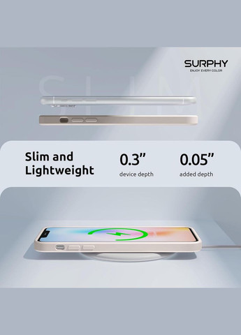 Чохол SURPHY для iPhone 11, силіконовий, тонкий дизайн, захист камери (бежевий) No Brand (322844504)