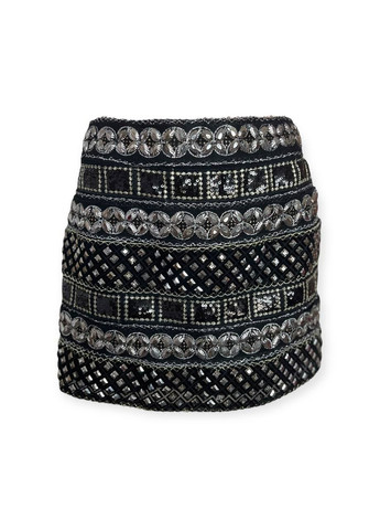 Черная повседневная с абстрактным узором юбка черный Blanco