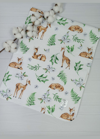 Комплект для малыша: пеленка, комфортер, грызунок a.l.babybox a.l.babybox Косули 50х80 Разноцветный No Brand (315488028)