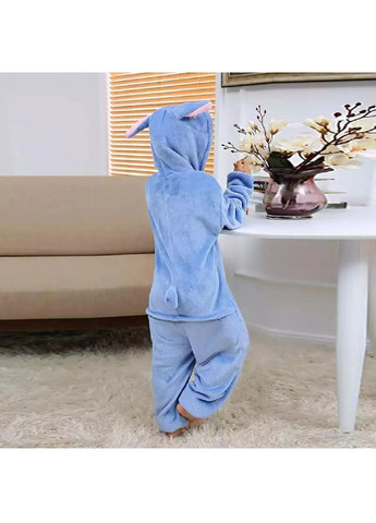 Детская пижама кигуруми костюм с застежками кнопками капюшоном для детей размер 140 рост до 140 см (481563-Prob) Стич Unbranded (363009573)